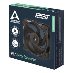 Arctic P14 Pro Reverse Fan 1-Pack Black 140mm - High-Performance Cooling Solution for Ultimate PC Performance!